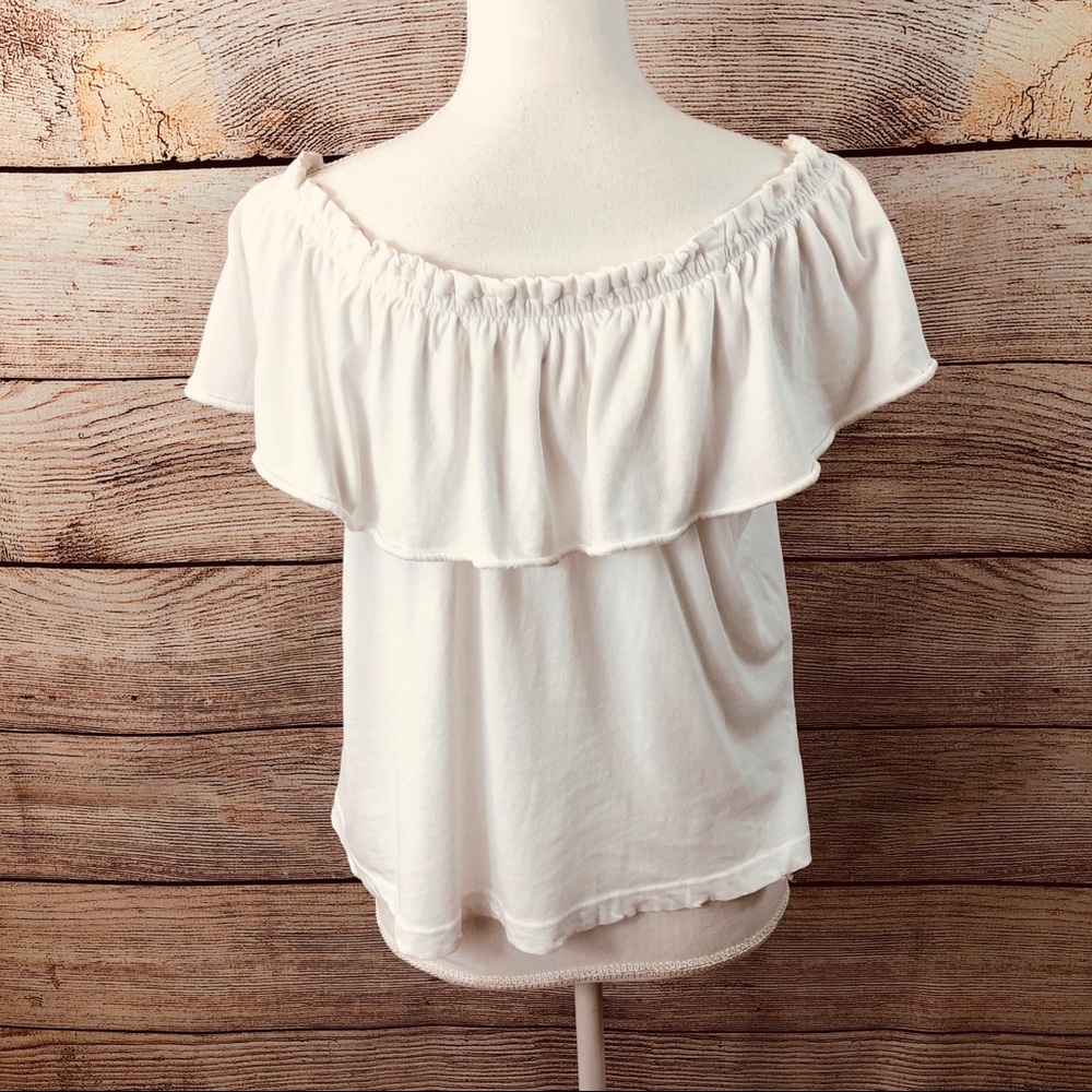 White Current/Elliot Ruffle top - Picture 3 of 6